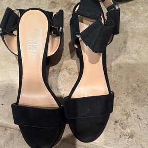 Franco Sarto Elegant Black Sandals